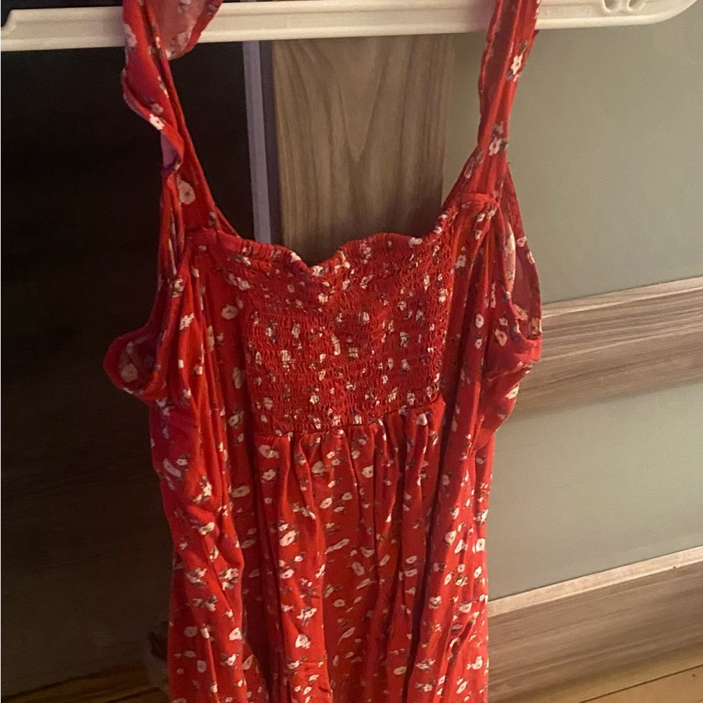Mossimo Supply Co. Red Strapless Dress